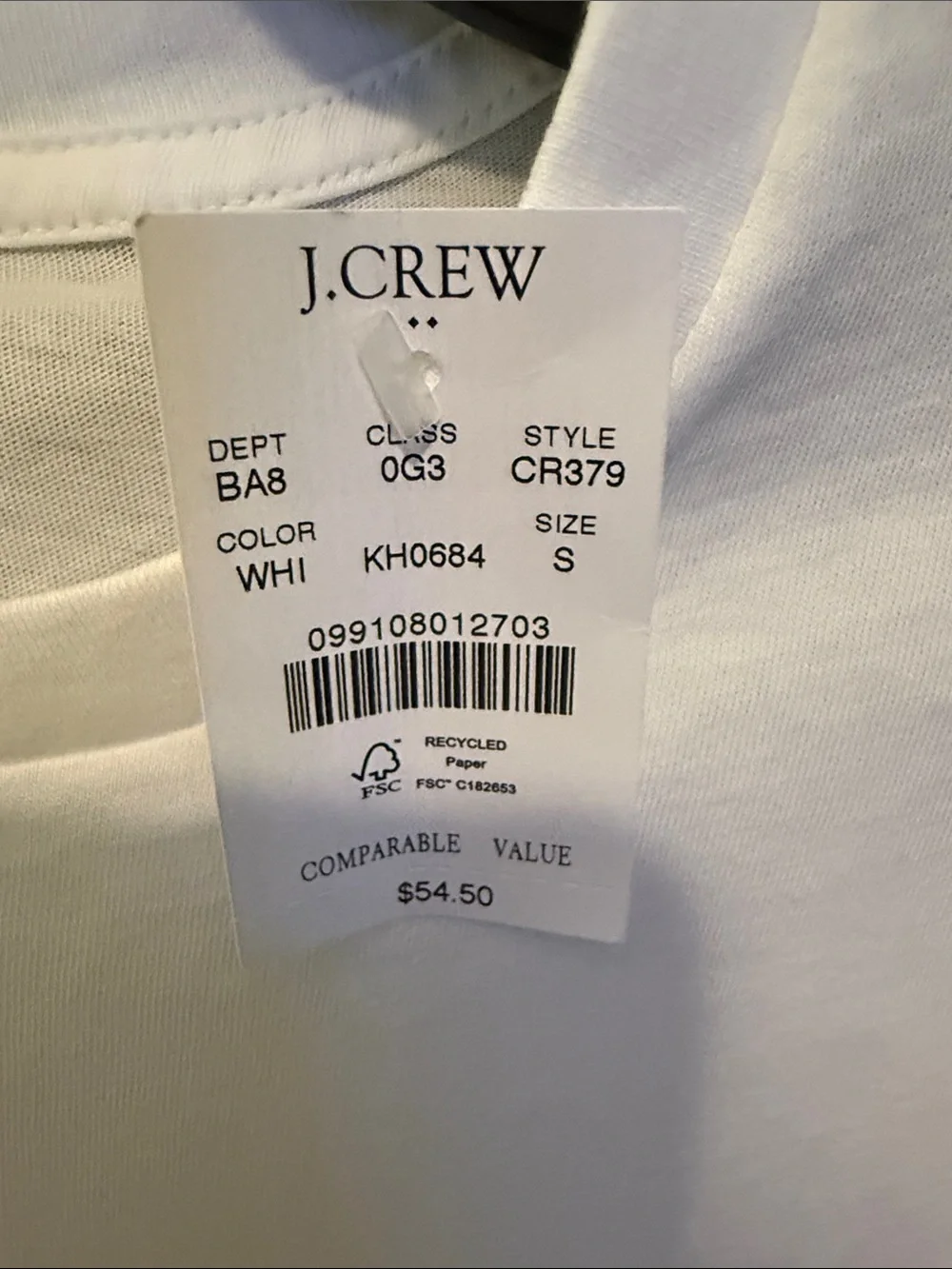 J. Crew White Beer Garden Graphic Crew T‑Shirt